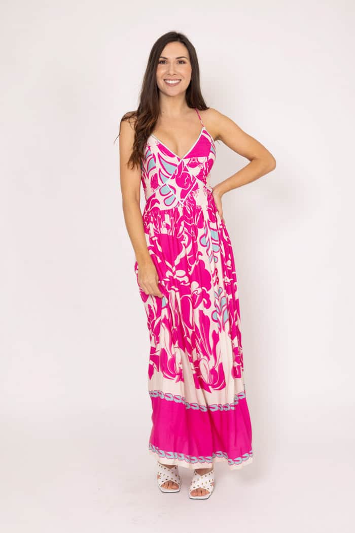 Fenella Maxi Dress Pink 4