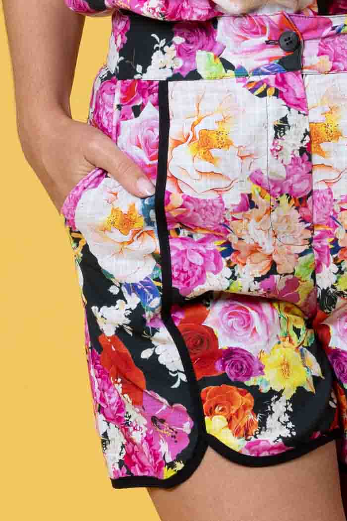 Matilda Short Black Floral 4