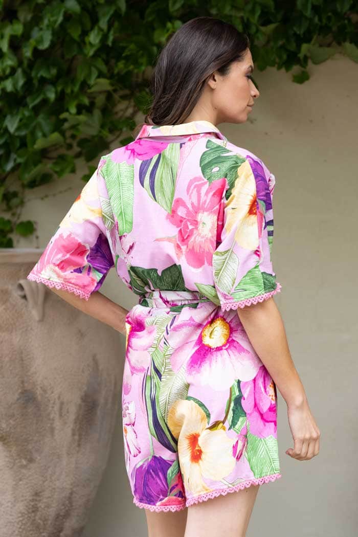 Laura Playsuit Floral Pink 3