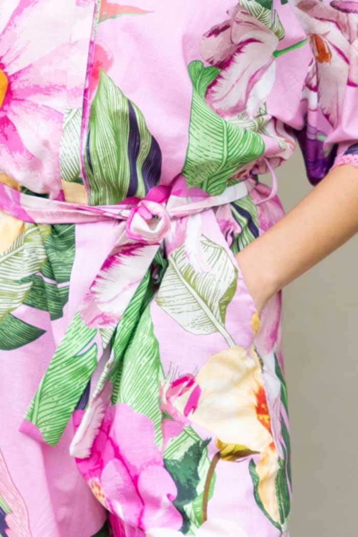 Laura Playsuit Floral Pink 4