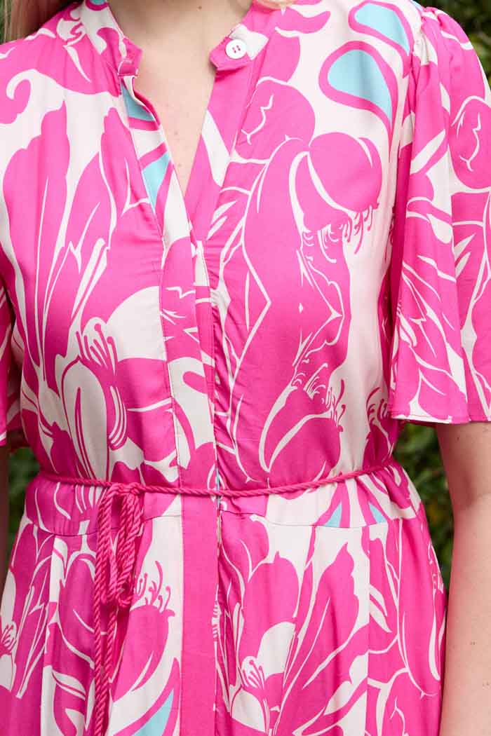 Karoline Shirt Dress Pink 5