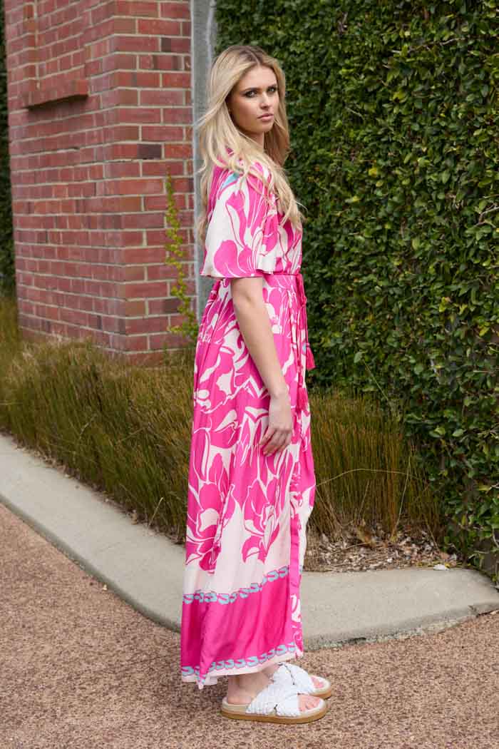 Karoline Shirt Dress Pink 2