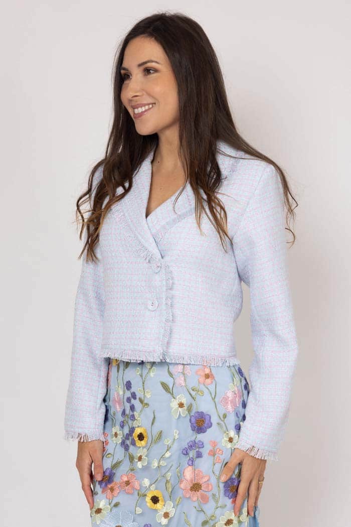 Reece Tweed Jacket Blue Check 2