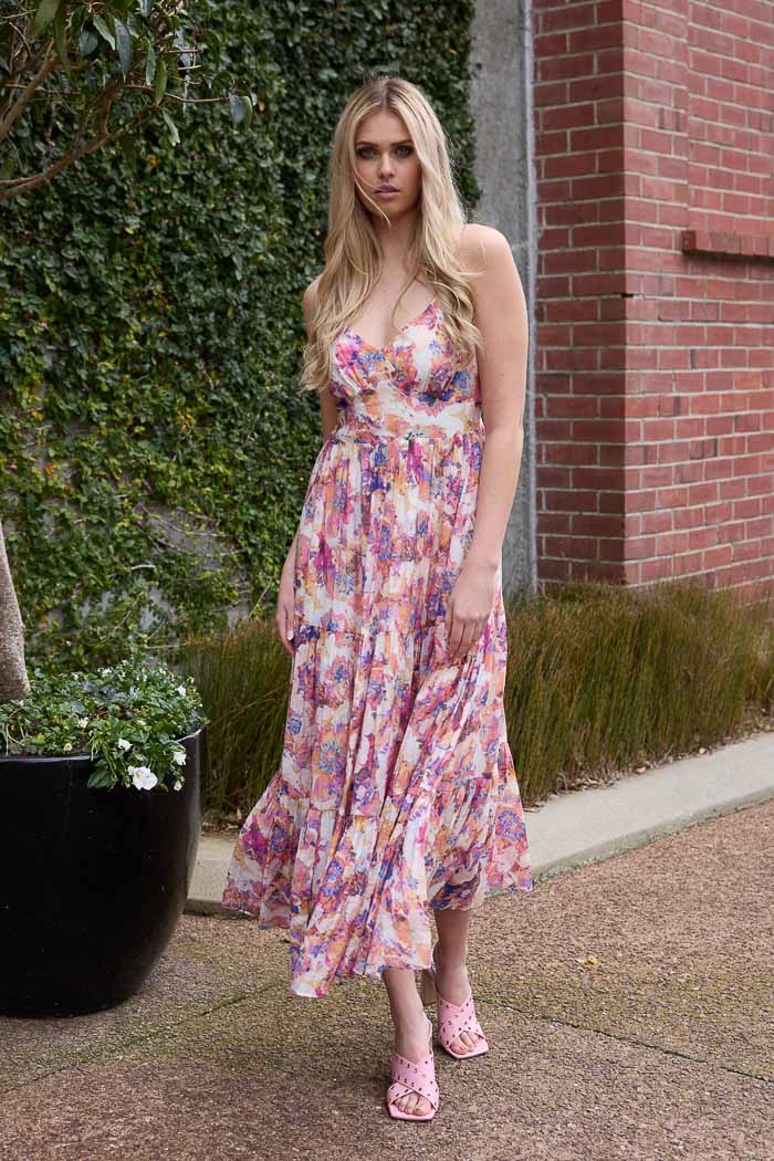 floral print maxi dress