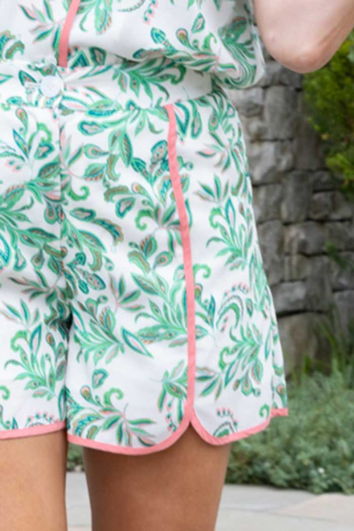 Hallie Short Paisley White 4