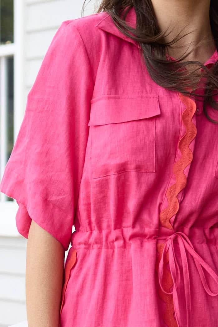 Kailani Midi Dress Pink 6