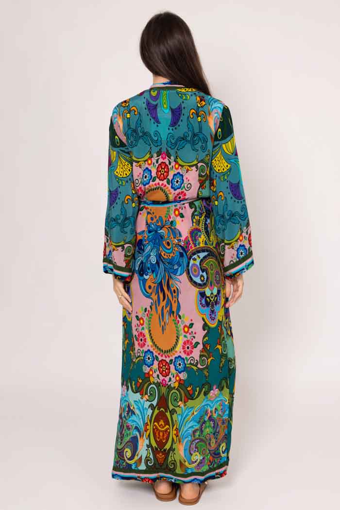 Kara Kimono Retro Print 3