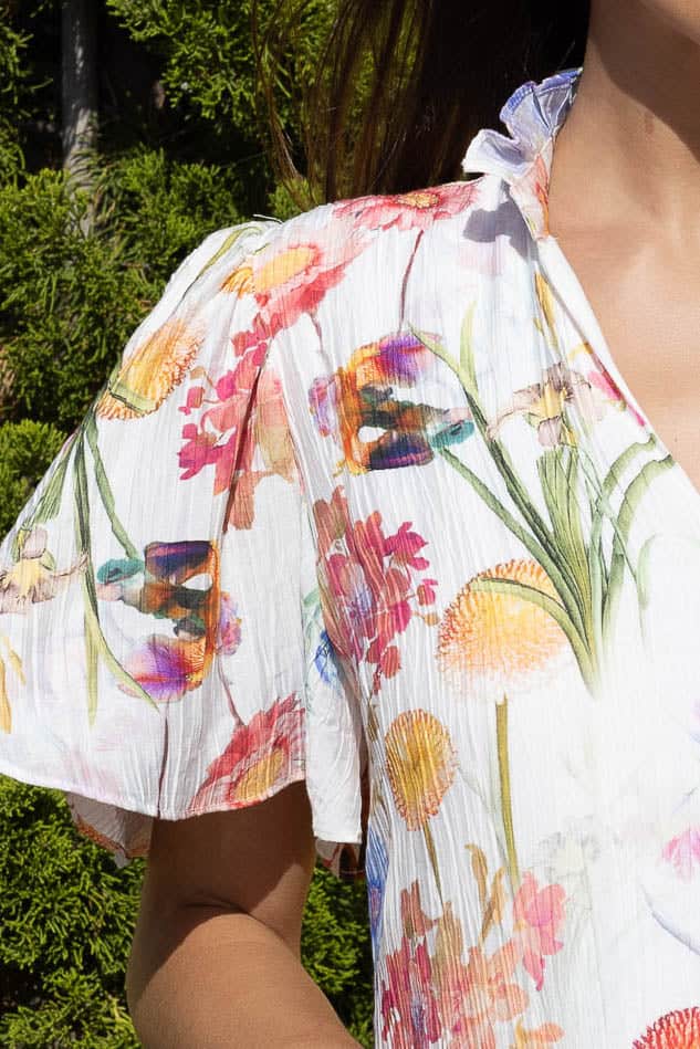 Harriet Mini Dress Floral White 5