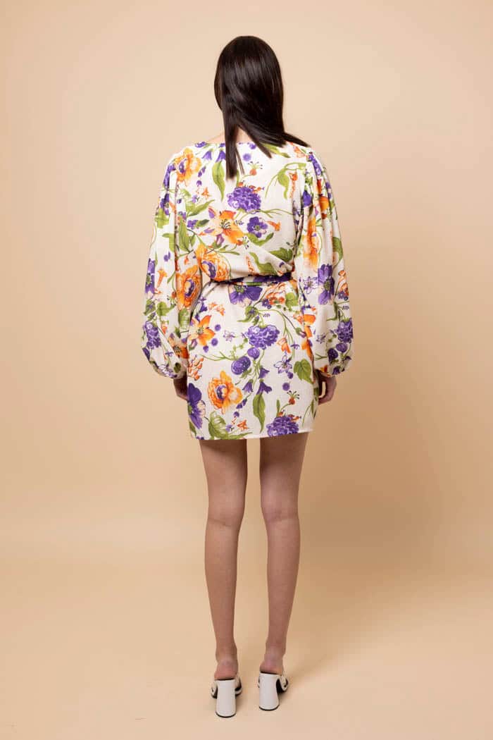 Abbie Shirt Dress Purple Floral 3