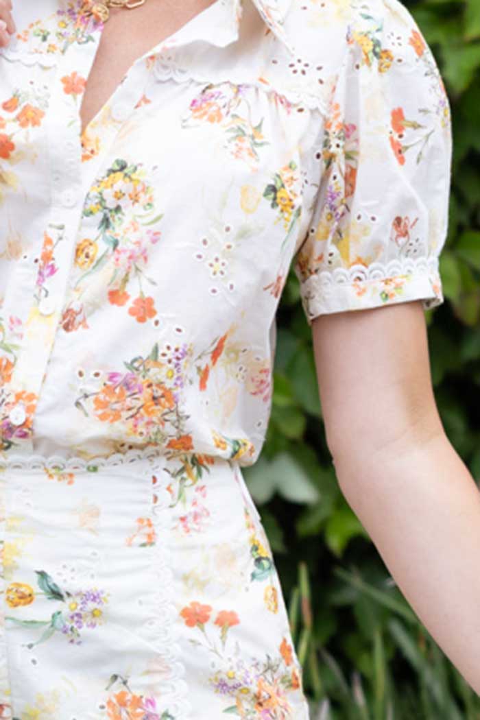 Casey Embroidered Shirt Yellow 4