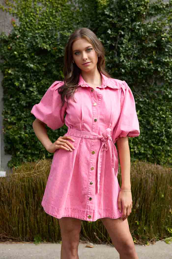 Nikisha mini dress pink