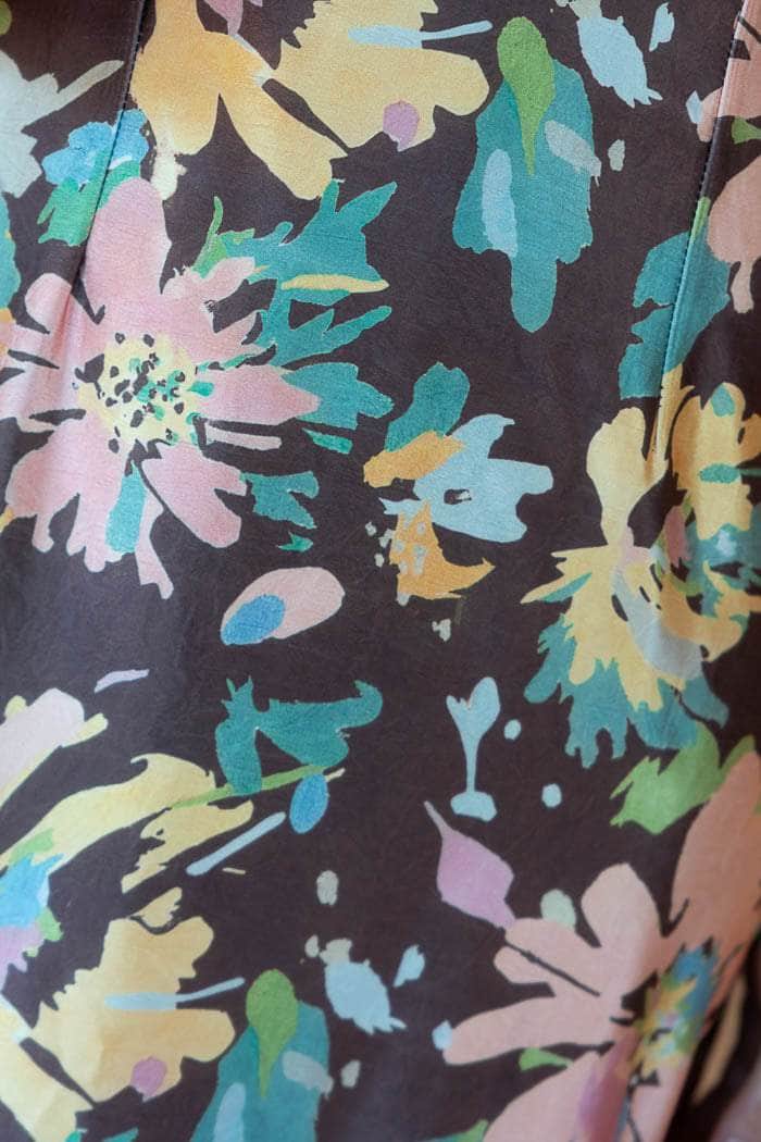 Donna Slip Dress Floral Brown 4
