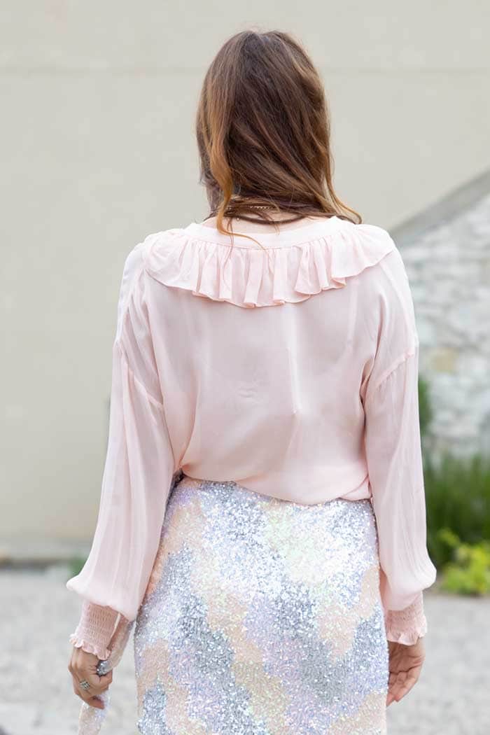Melody Blouse Blush Pink 3