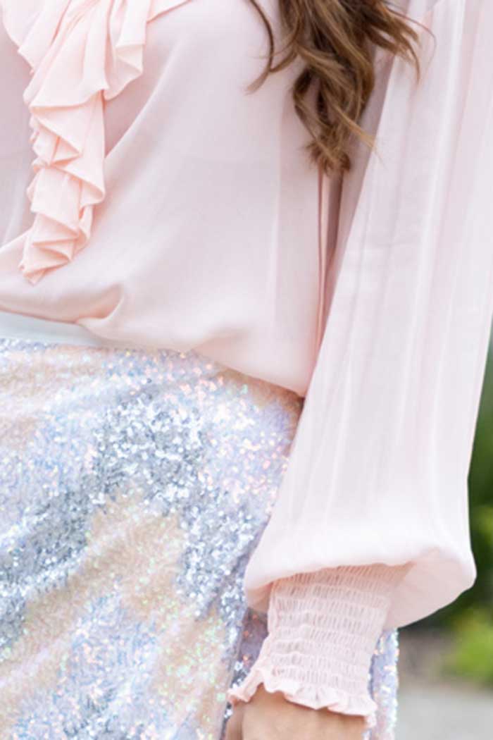Melody Blouse Blush Pink 4