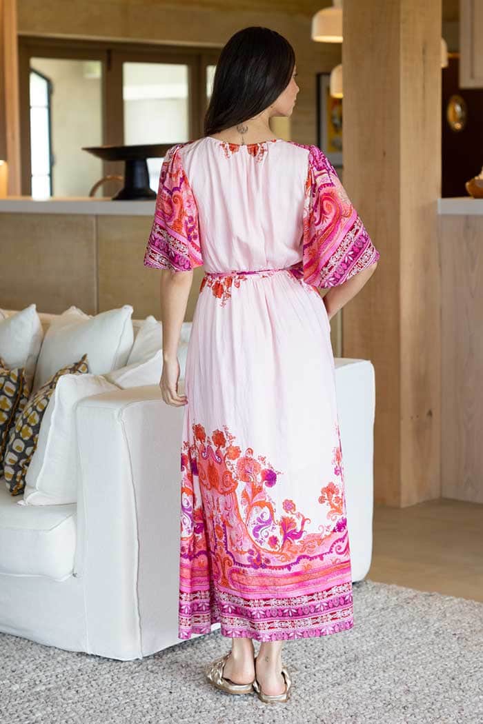 Jasper Wrap Dress Pink 3
