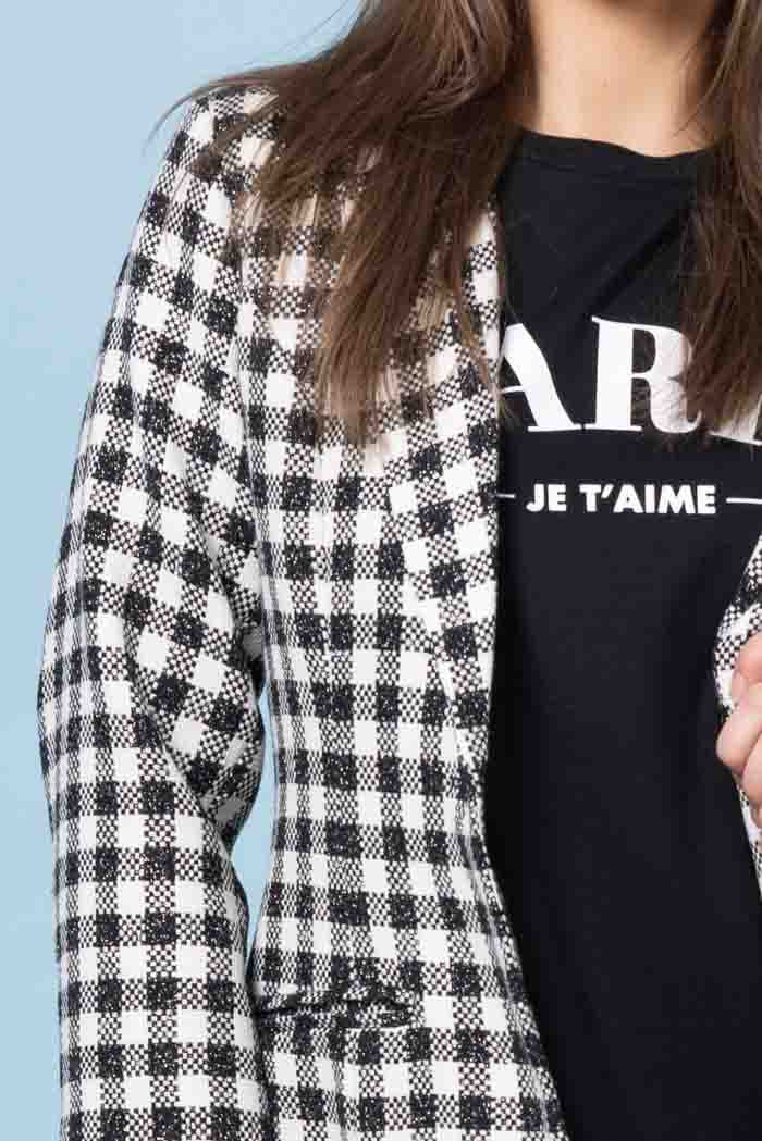 Rocky Blazer Black and White Check 4