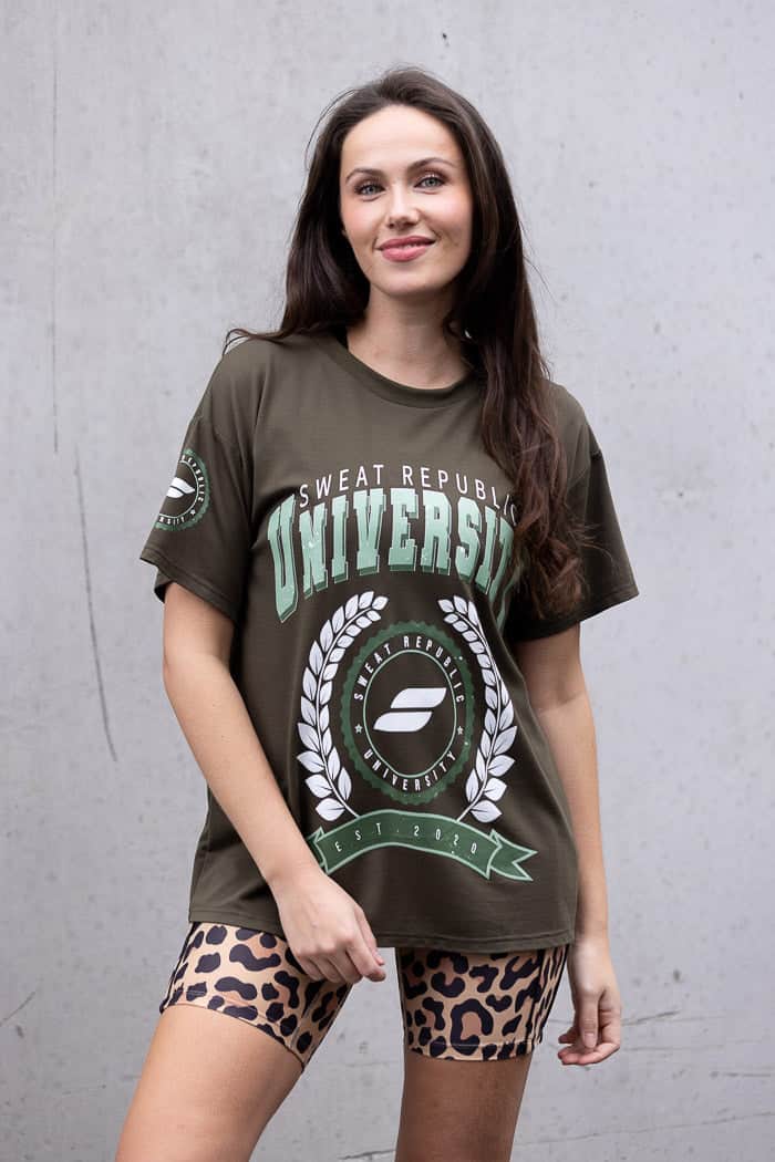 Burnt Out Tee Khaki 2