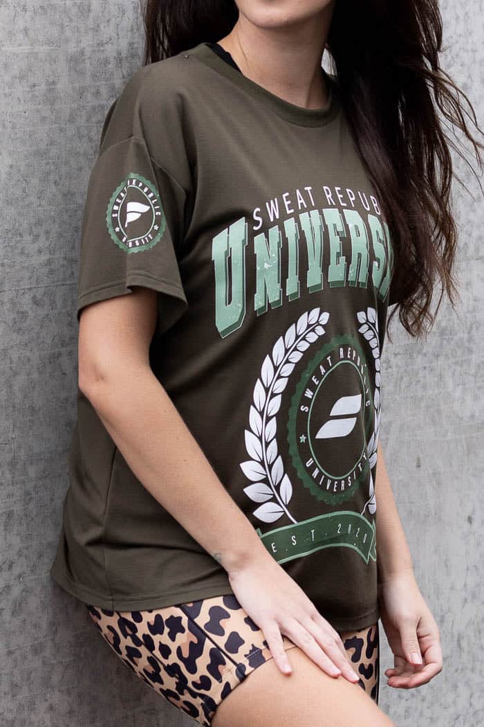Burnt Out Tee Khaki 3
