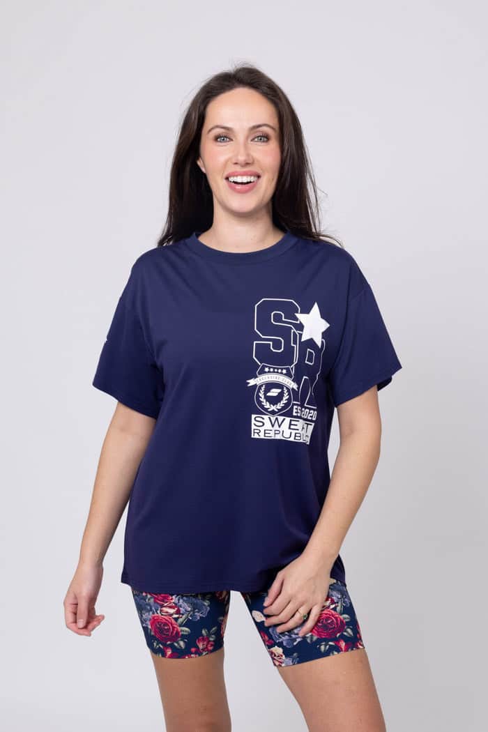 Miles Away Tee Navy 5