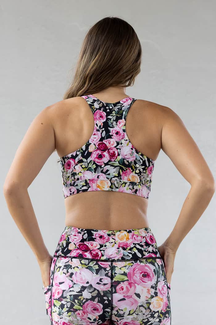 Floral Motion Crop Black 3