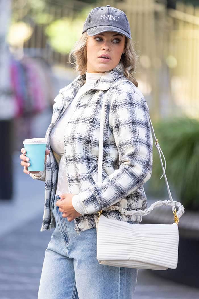 Saskia Bomber Jacket Black Check 2