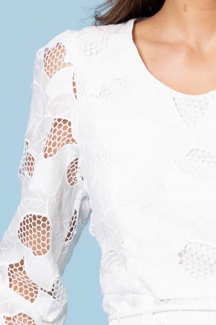 Serenity Lace Dress White 4
