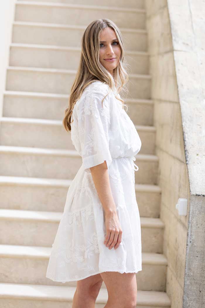 Brae Shirt Dress White 2