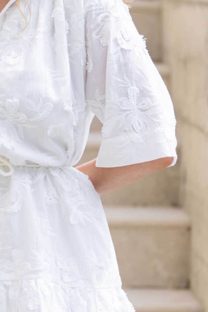 Brae Shirt Dress White 4