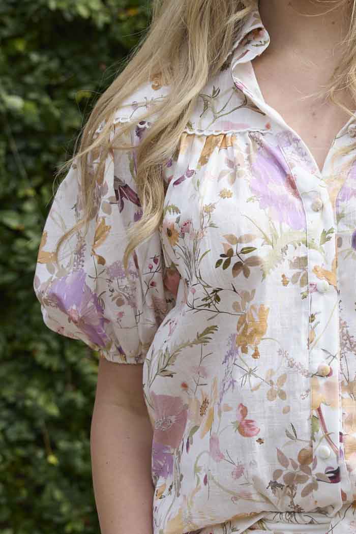 Gilly White Floral Shirt 3