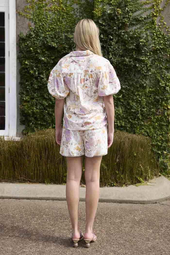 Gilly White Floral Short 3