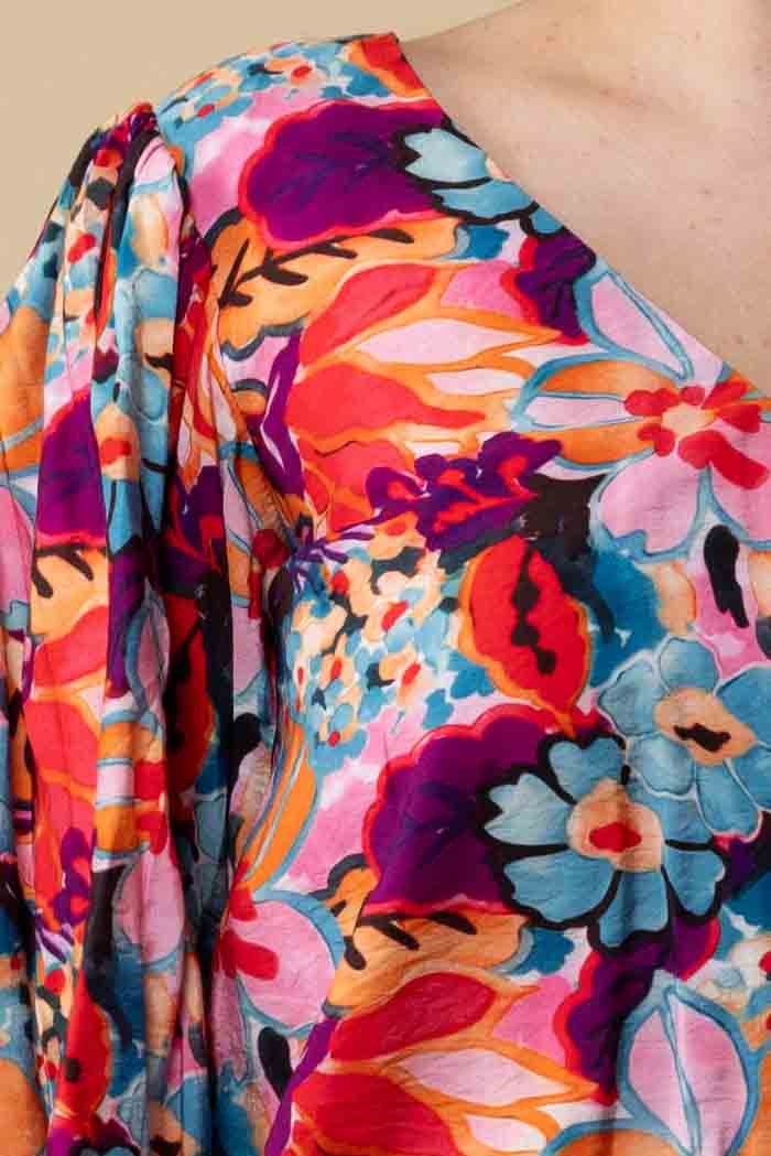 Tamara V Neck Top Floral 7