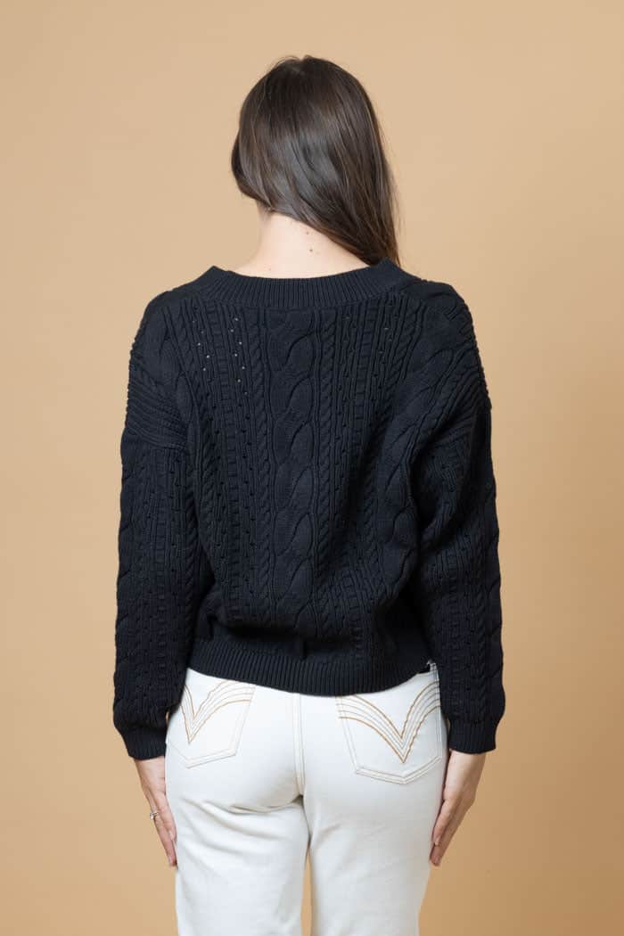 Tash Knit Cardi Black 3