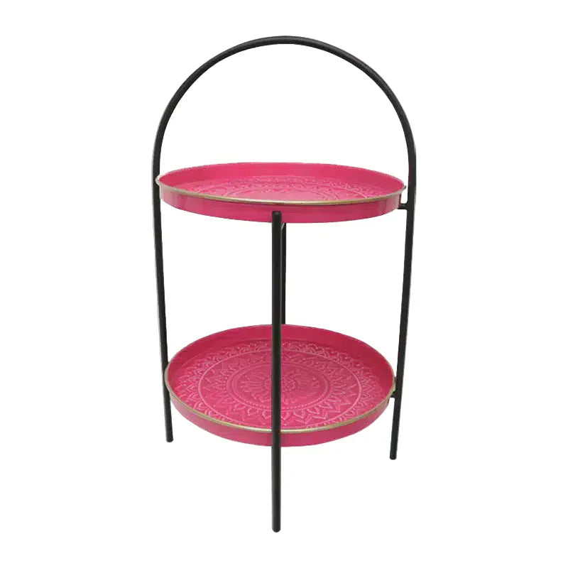 Le Forge Colleen Tiered Stand Aztec Pink