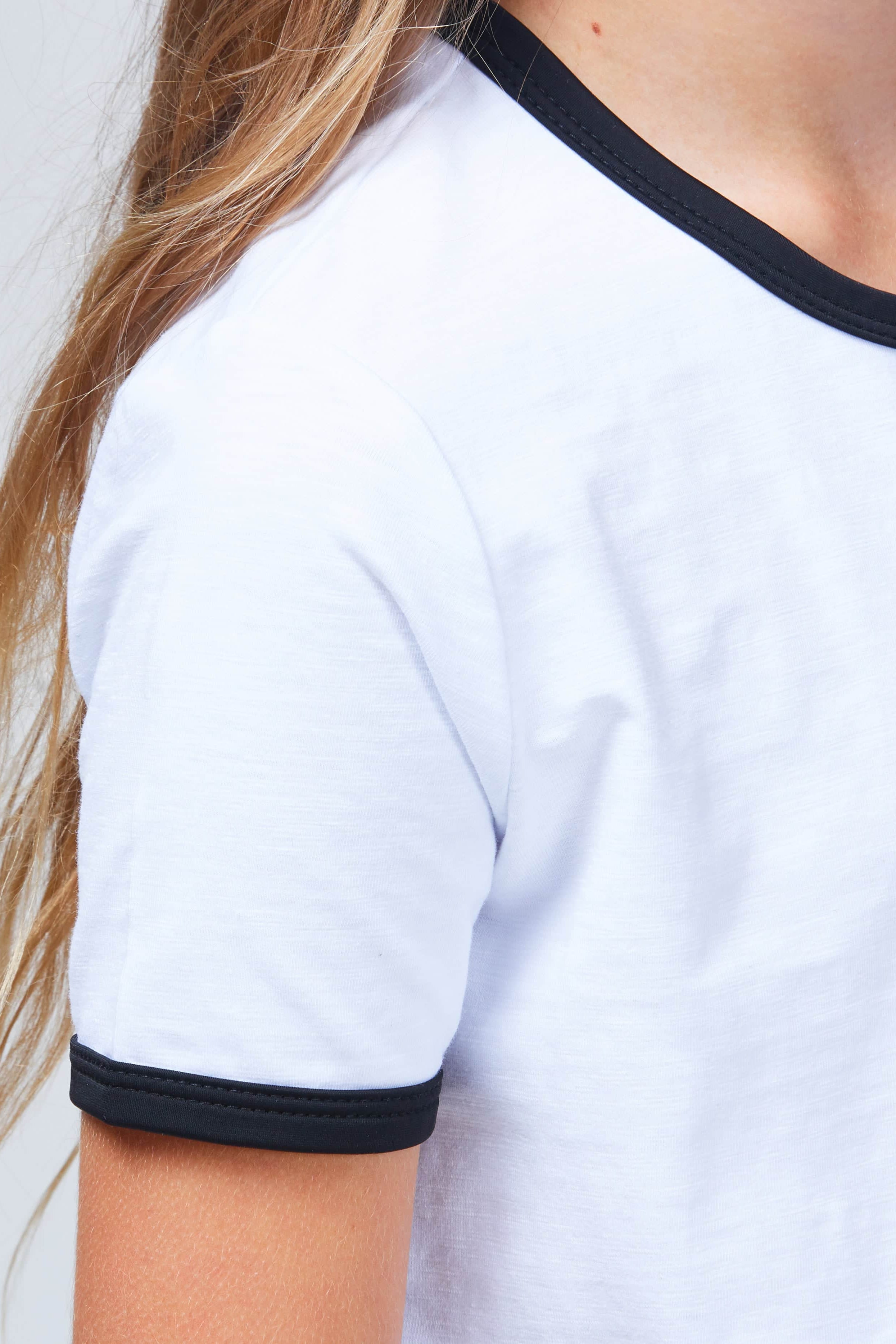 Riley Tee White/Black 6