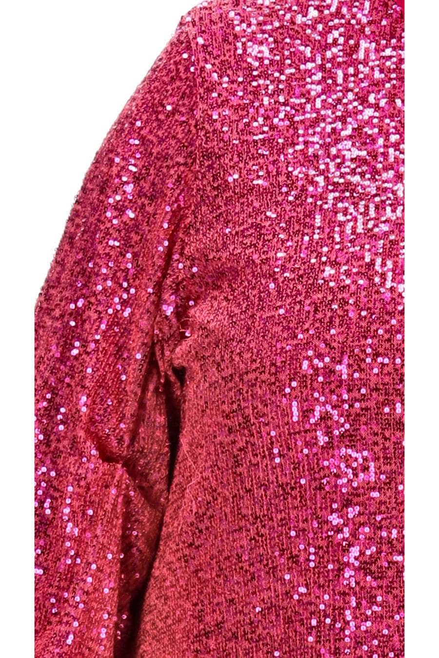 plus size pink sequin dress