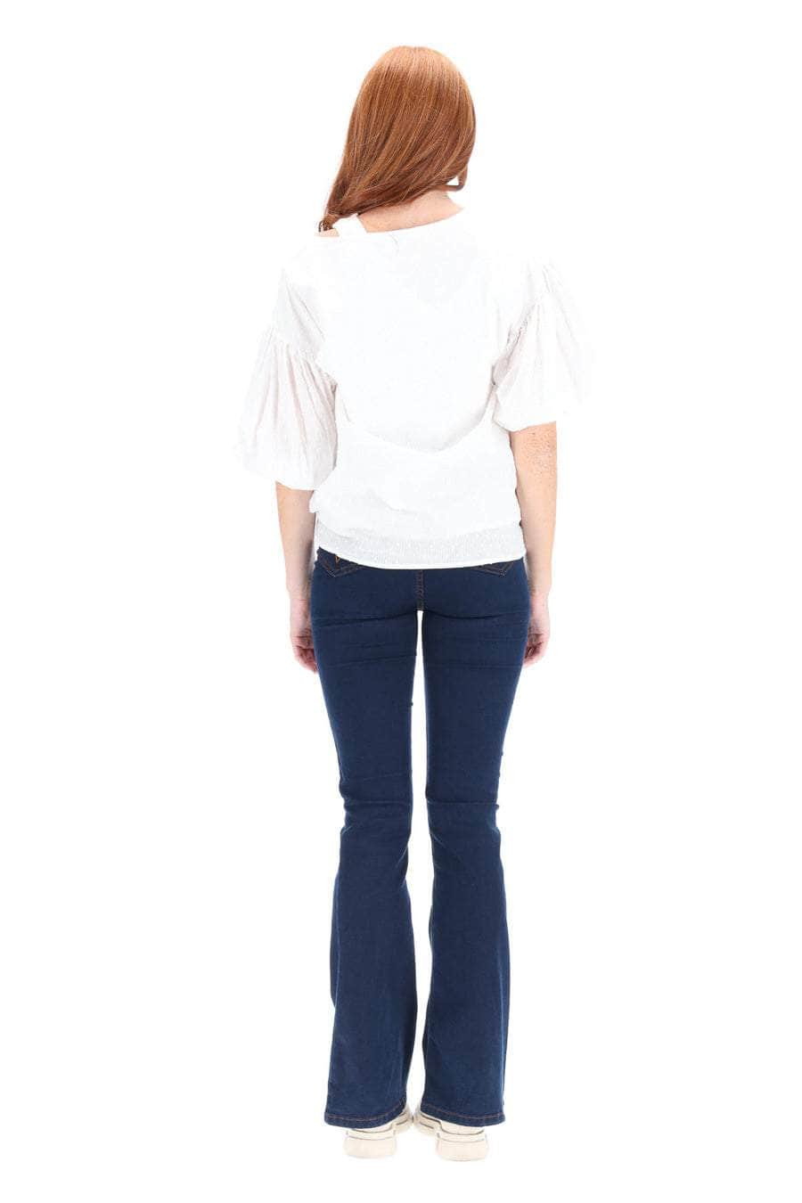 Puff Sleeve Blouse White