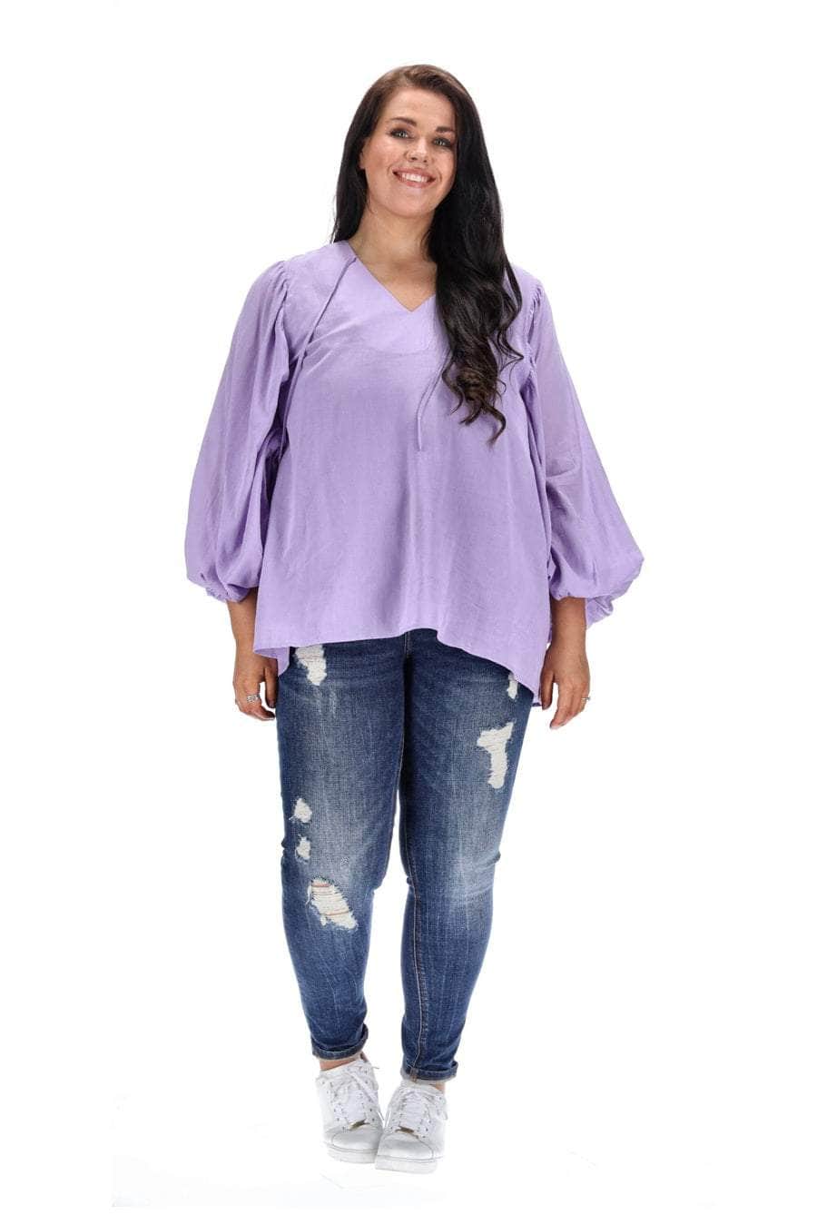 Avery Long Sleeve Top Lilac 3