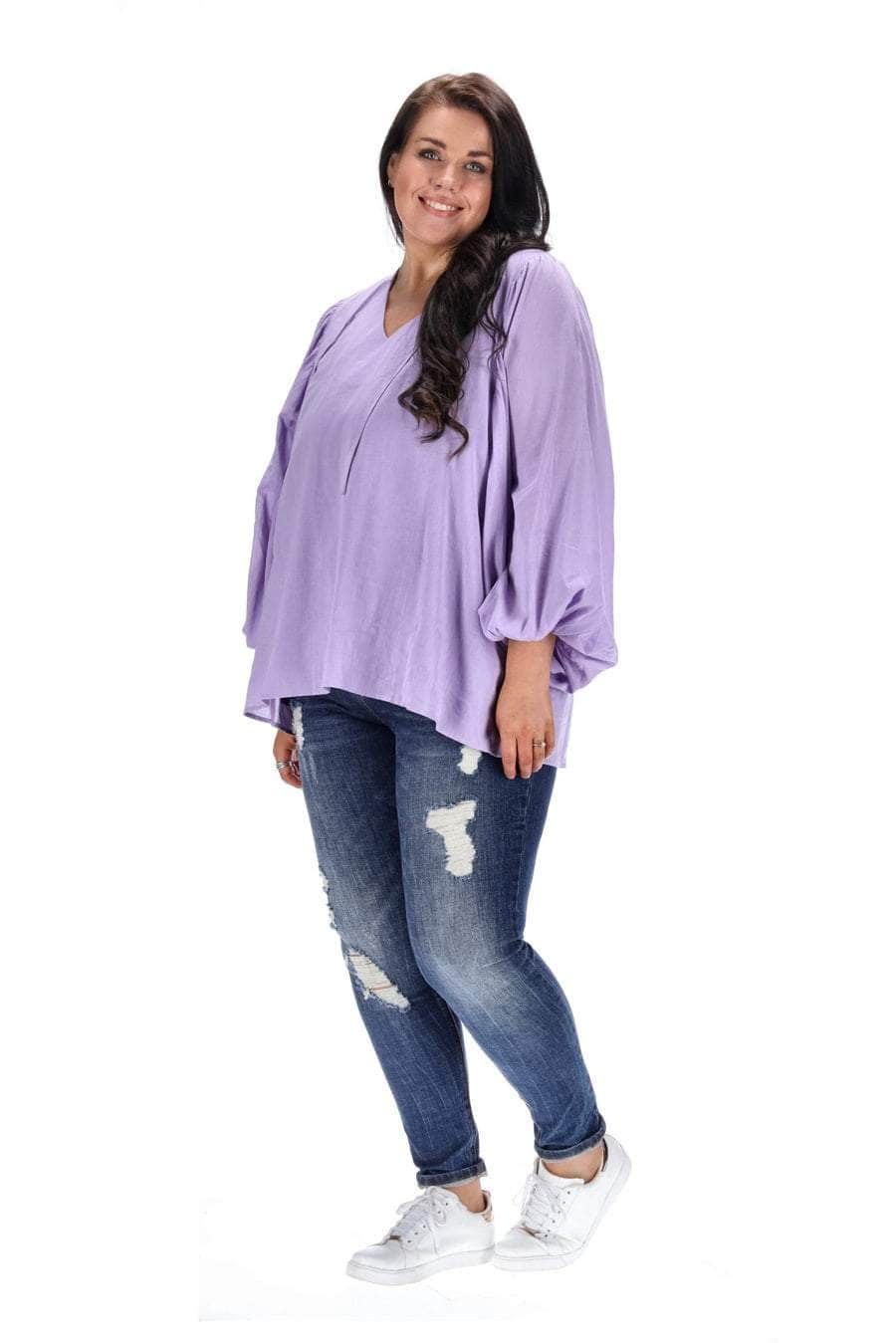 Avery Long Sleeve Top Lilac 4