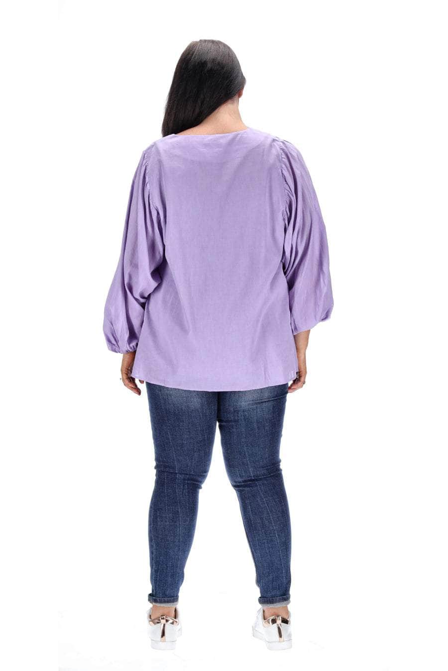 Avery Long Sleeve Top Lilac 5