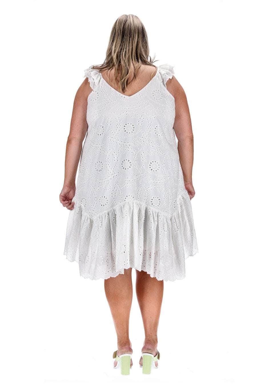 plus-size v neck dress
