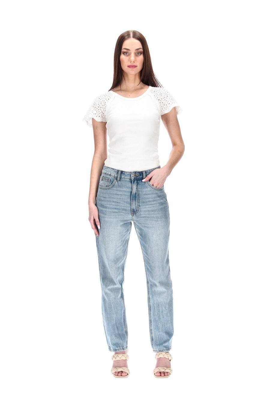 Light Blue Straight Jean