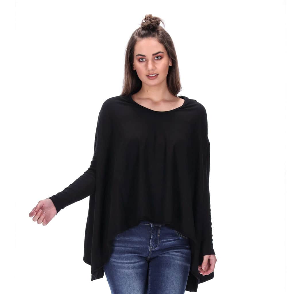 Jemma Long Sleeve Top Black