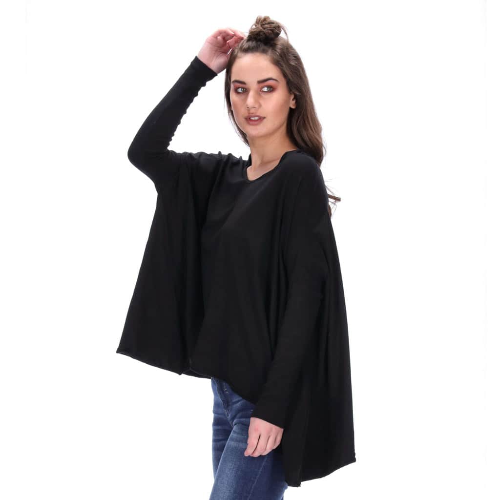 Jemma Long Sleeve Top Black 2