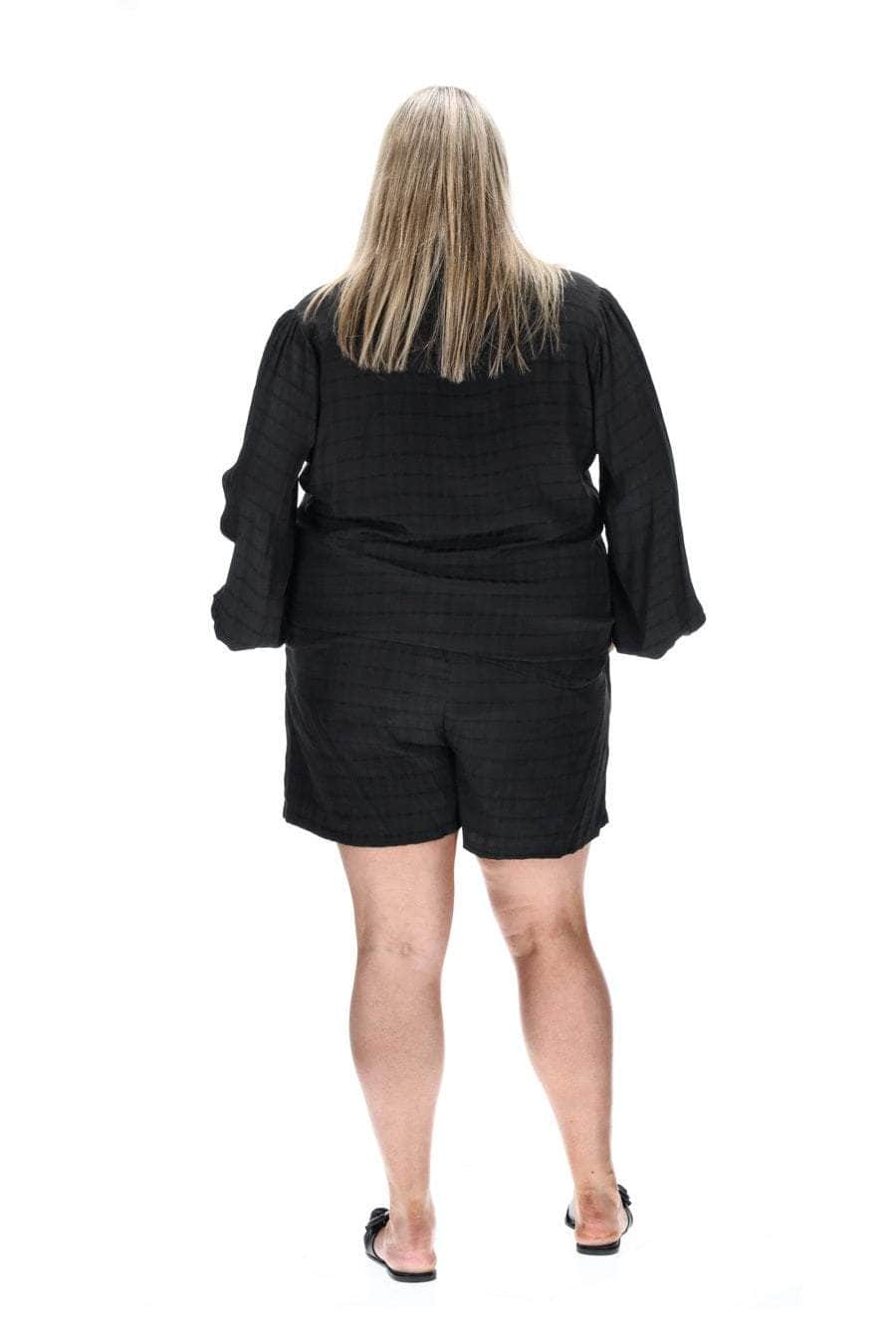 plus size black shirt