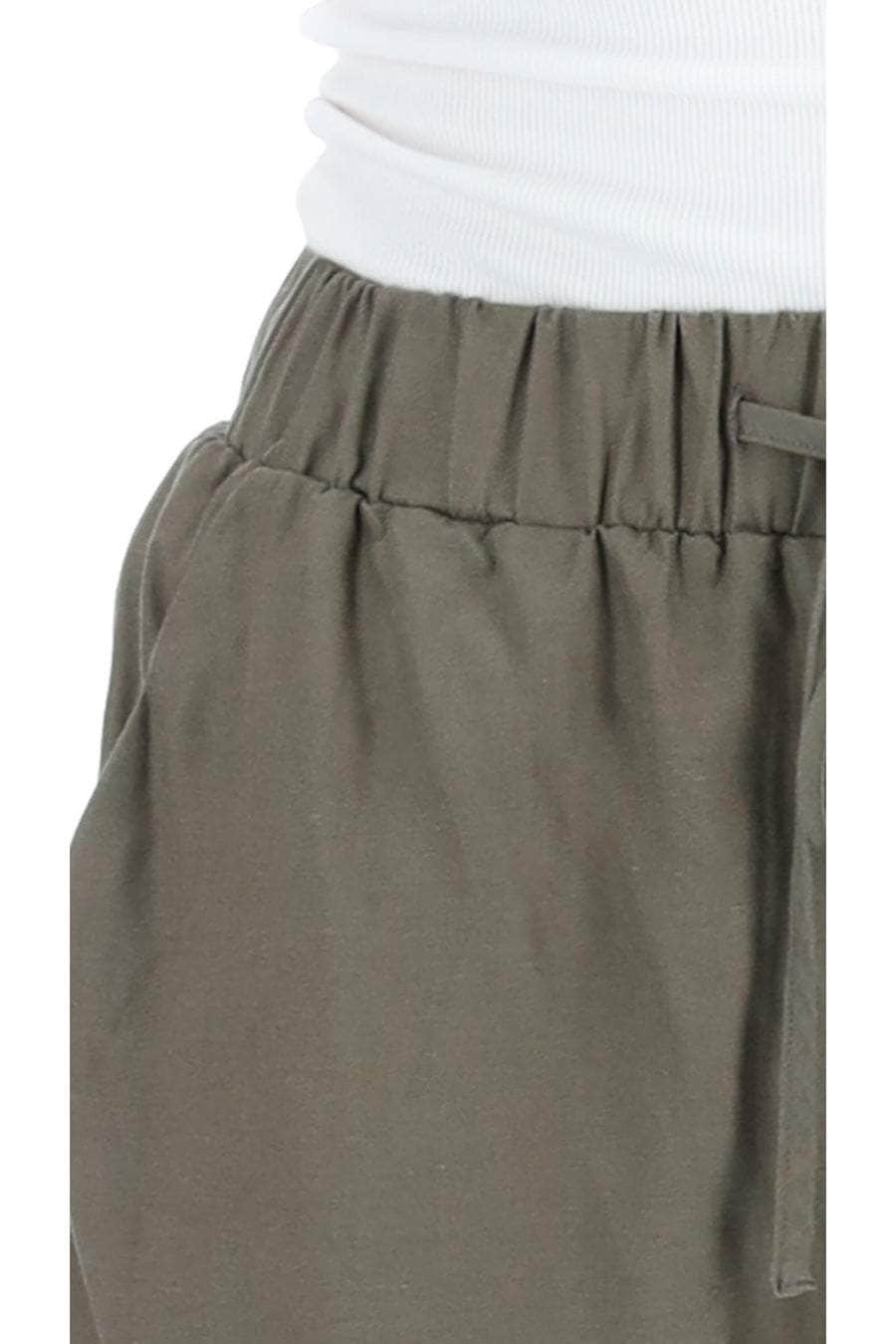 Hannah Cargo Pant Khaki elastic waistband