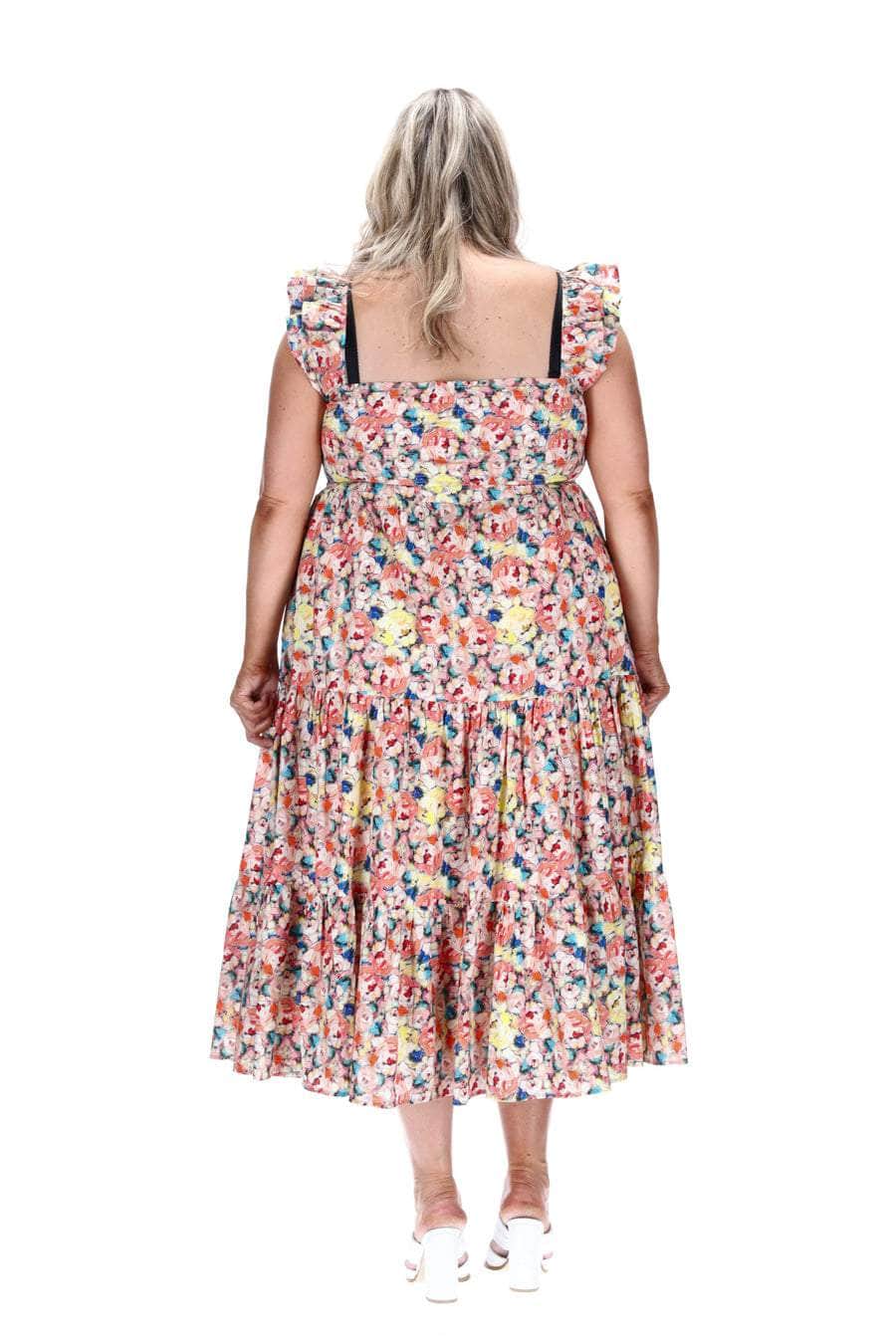 plus size gathered dress