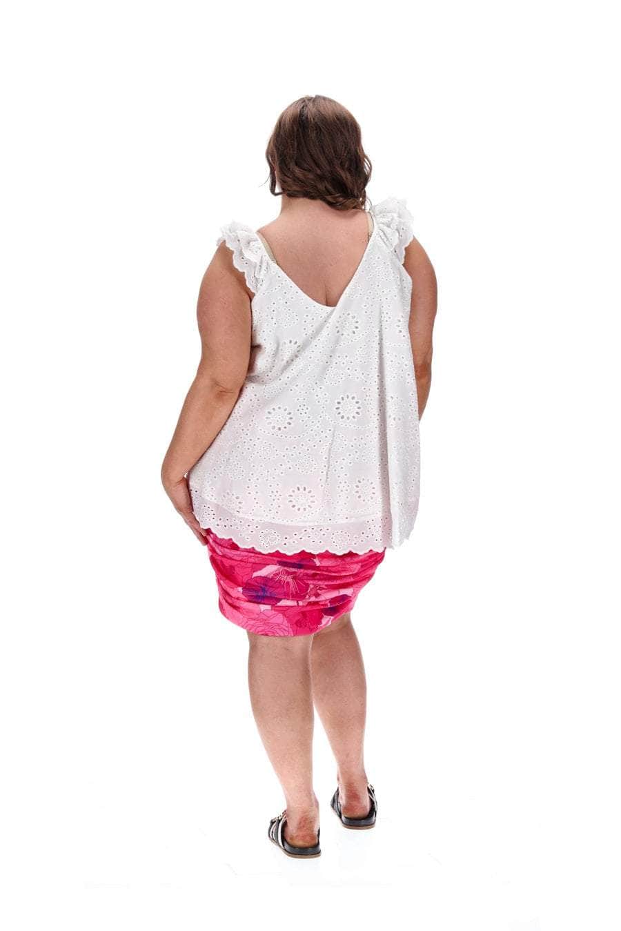 Plus Size Mini Skirt Floral