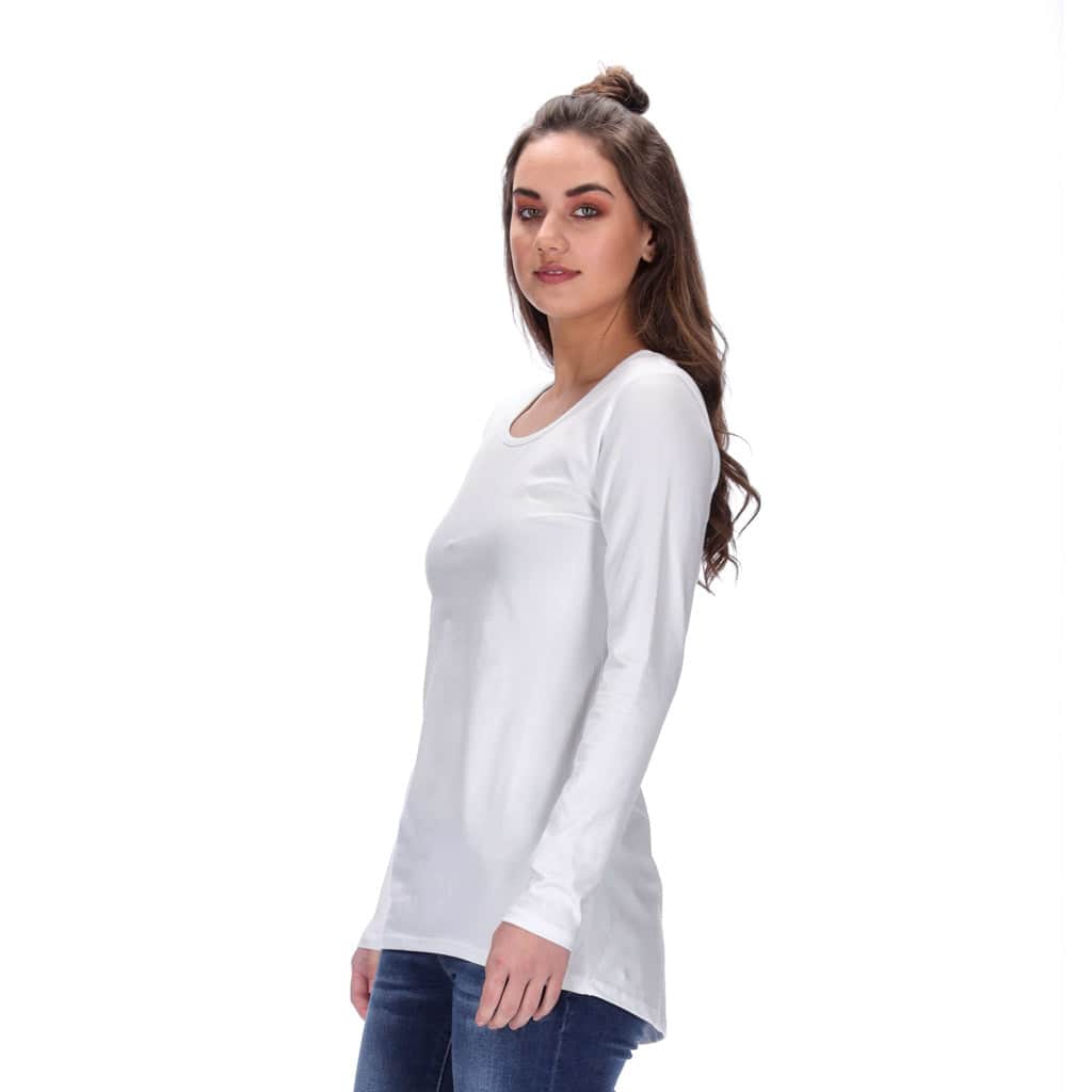 London Long Sleeve Top White 3
