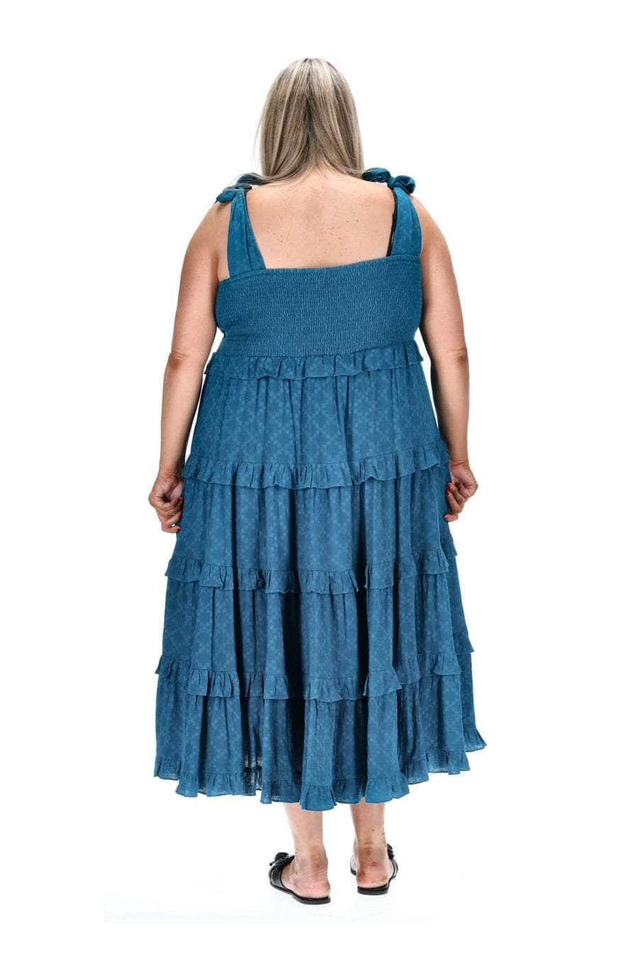 plus size teal dress
