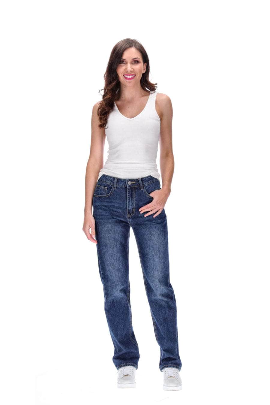 Dark Blue Straight Jean